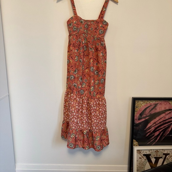 Pink Floral Maxi Dress - Picture 2 of 3